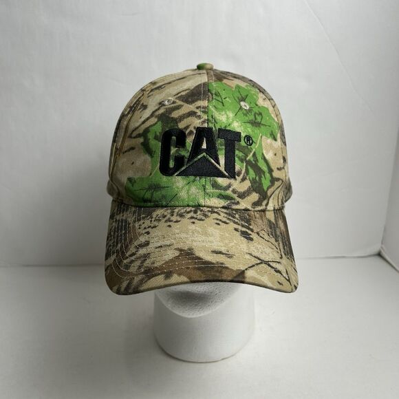 Camouflage Embroidered CAT Baseball Cap Hat Adjustable Snapback Hunting - Picture 1 of 6